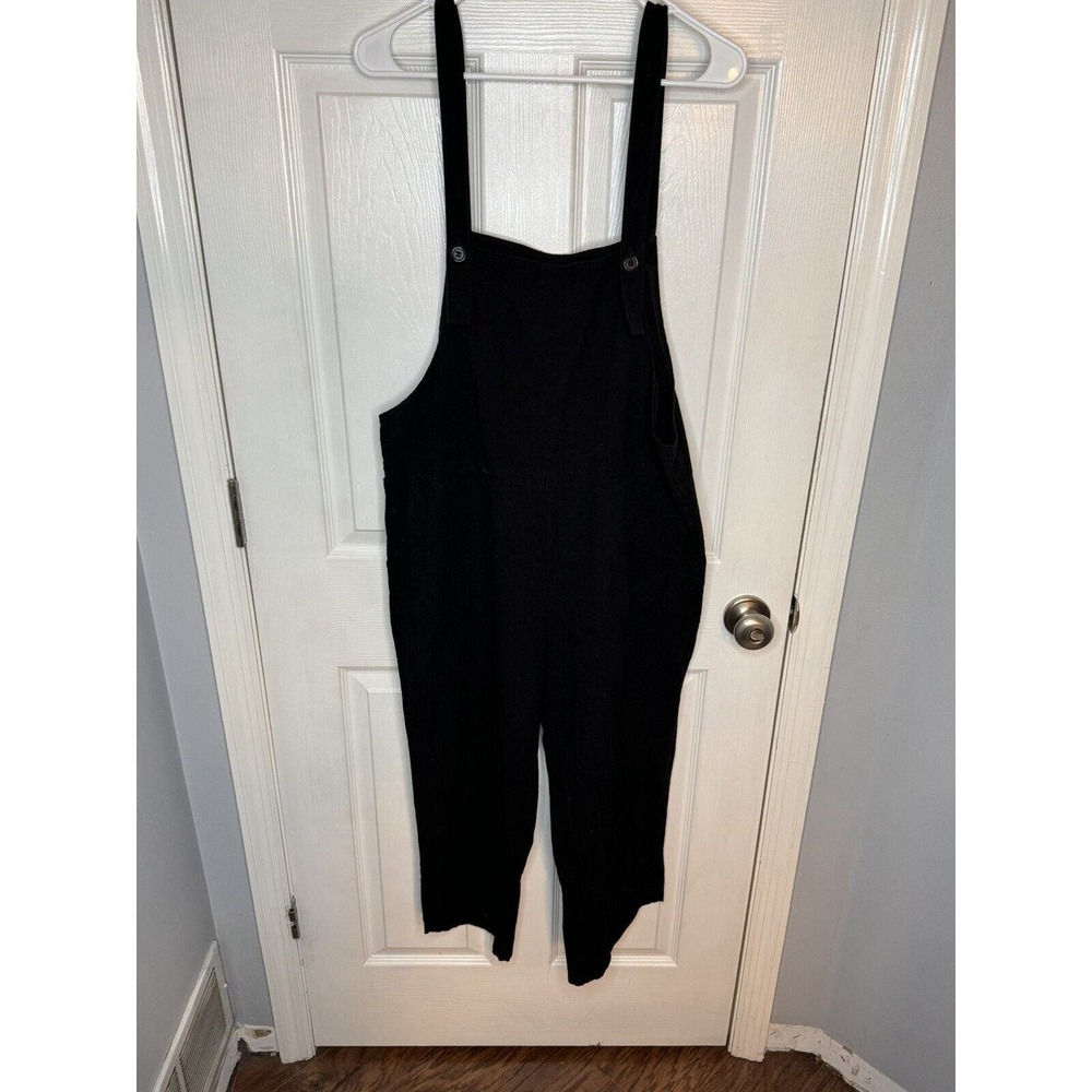 Unbranded Women's Black Lightweight Polyester Slim Hem Overall Size M (6-8)